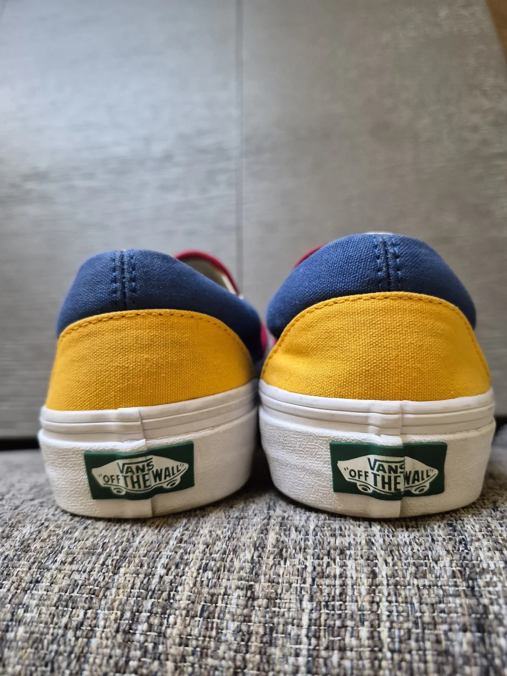 Vans Slip-On Yacht Club Colorblock Sneakers - Red, Navy, Yellow